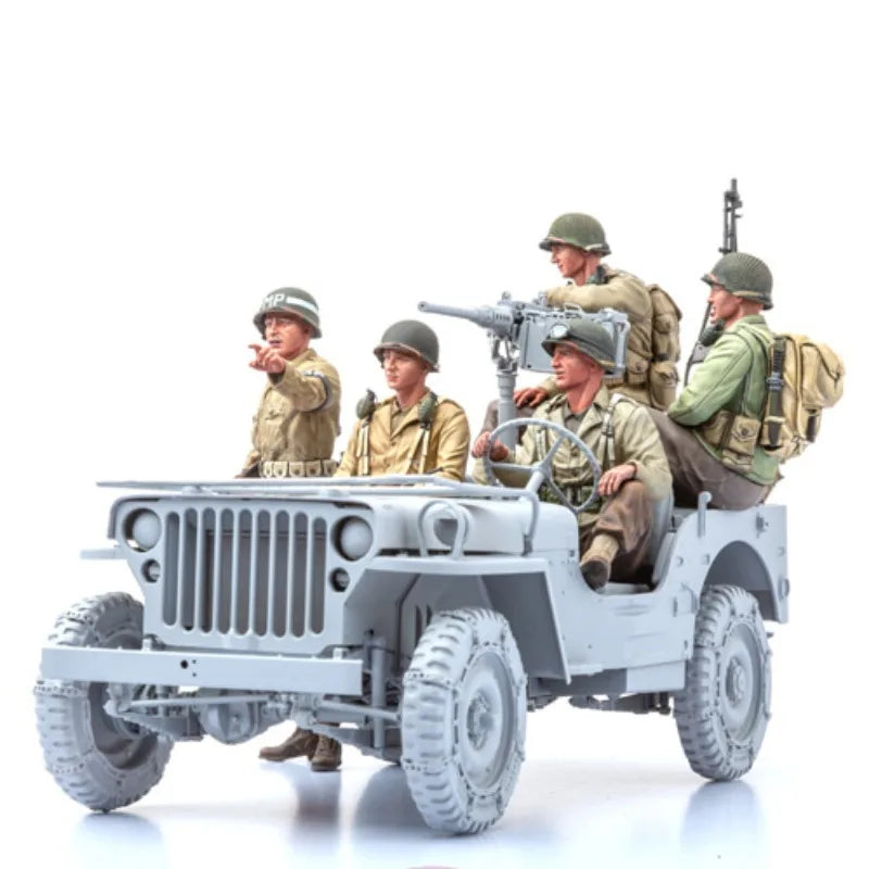 US Army Infantry 5-Figure Set 1/16 Resin Diorama Kit - 1/16 resin model view 3