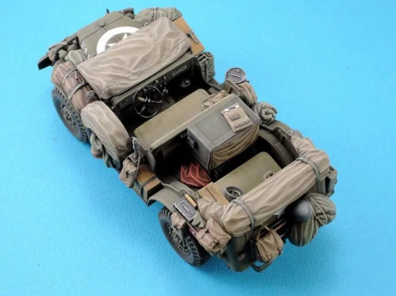 WWII US Military Jeep WC-56/57 Stowage Set 1/35 Resin Kit - 1/35 resin model view 3
