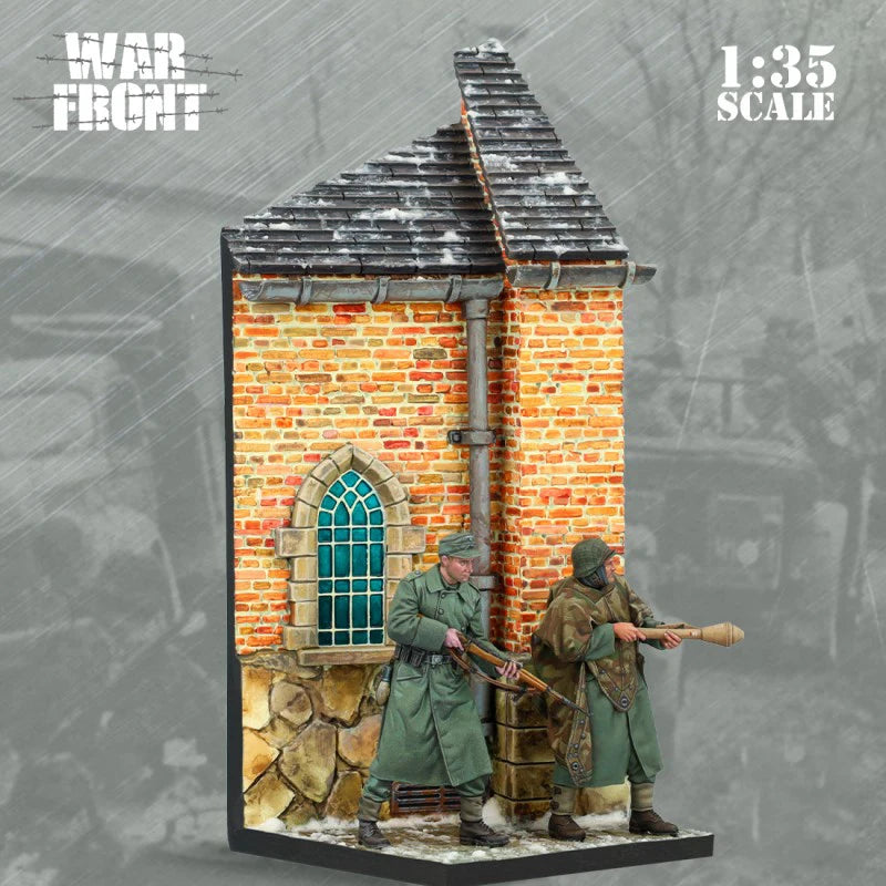 WWII Ardennes 1945 Tankbuster Soldiers 1/35 Resin Diorama Kit - 1/35 resin model view 2