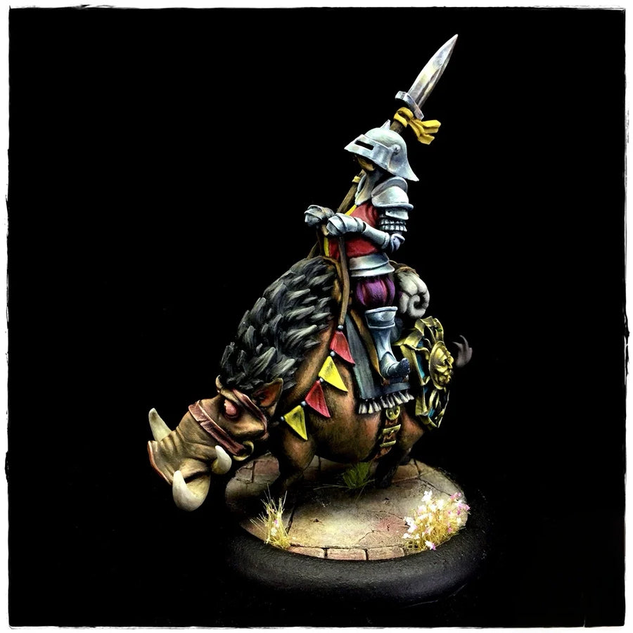 Sir Hogswash Fantasy Pig Knight Resin Character Figure - resin model view 6