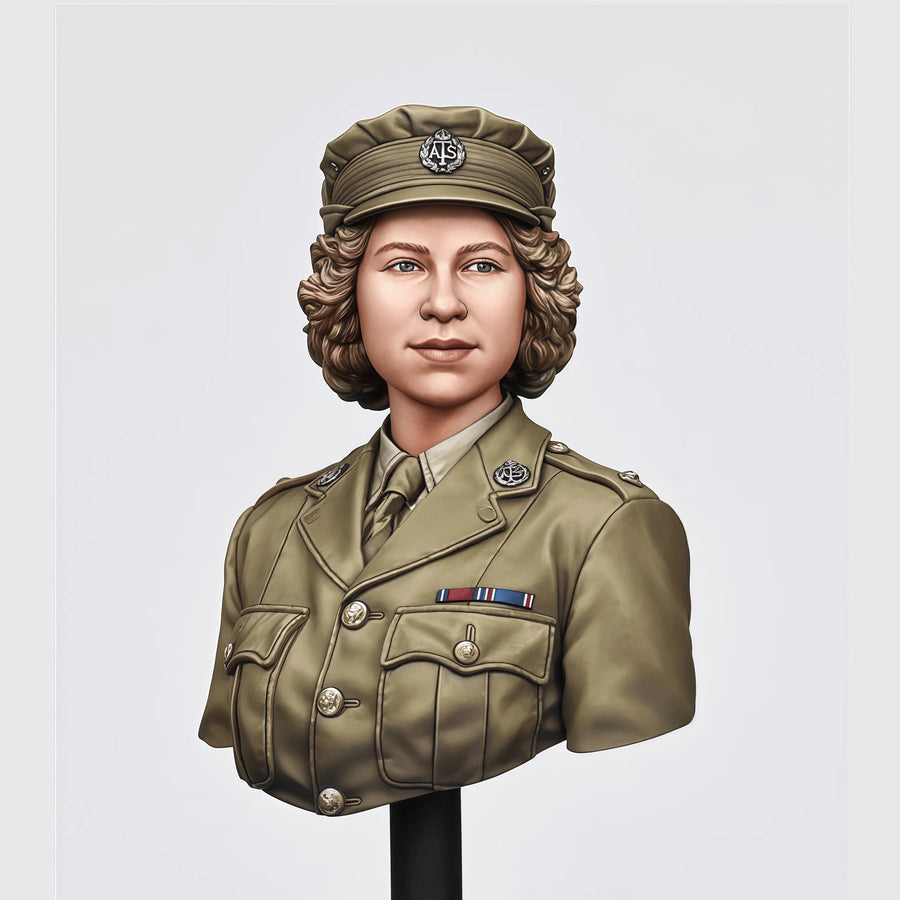 ATS Unit Second Lieutenant 60mm Resin Bust Kit - 60mm resin model view 2