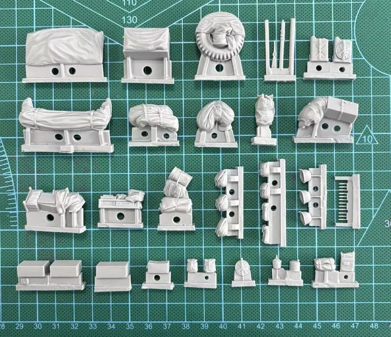 WWII US Military Jeep WC-56/57 Stowage Set 1/35 Resin Kit - 1/35 resin model view 5