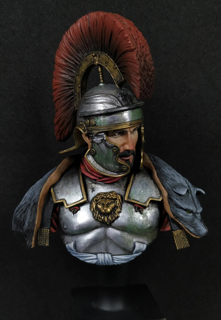 Roman Centurion Commander Resin Bust Figure - 75mm Scale - 75mm resin model view 4