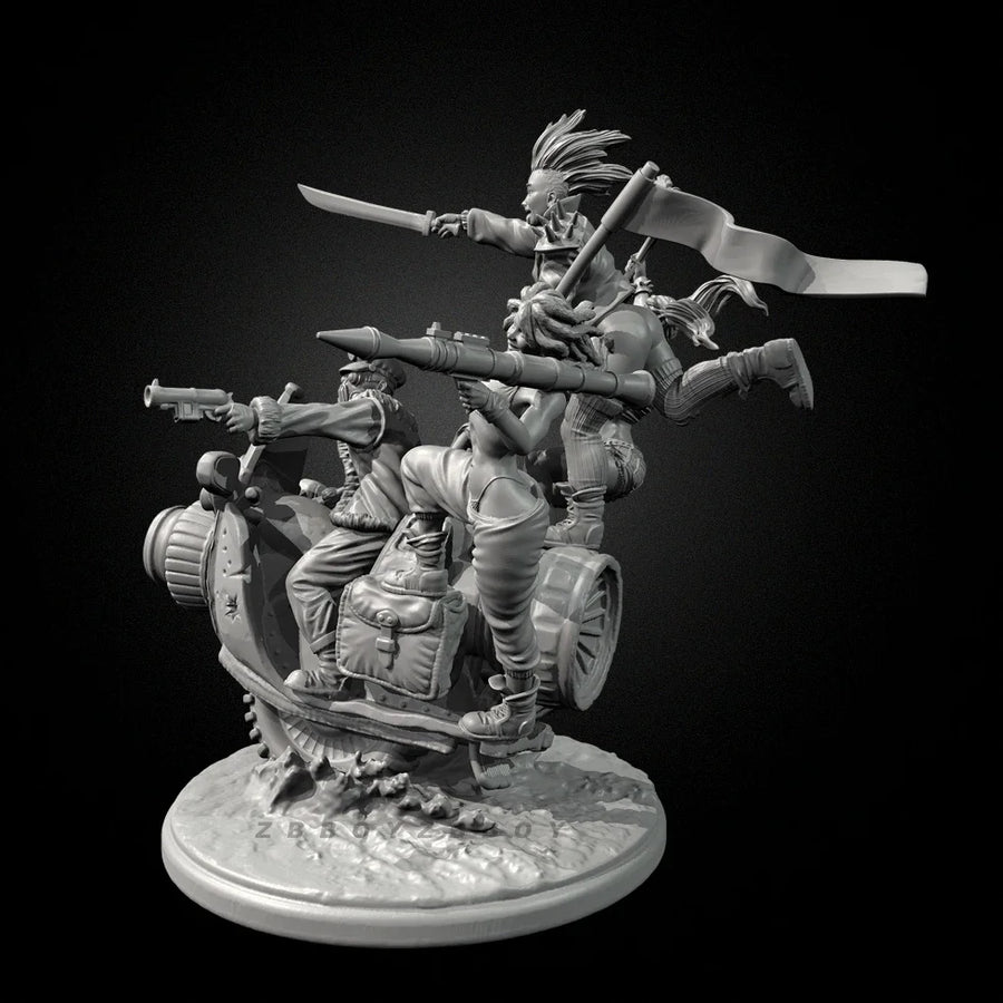 Steampunk Airship Captain Diorama 38mm Resin Figure Kit - 38mm resin model view 2