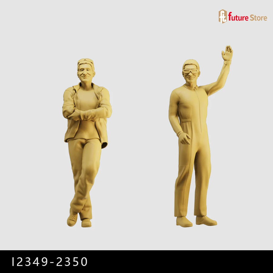 Modern Female Figure Casual Streetwear 1/35 Resin Kit - resin model view 4