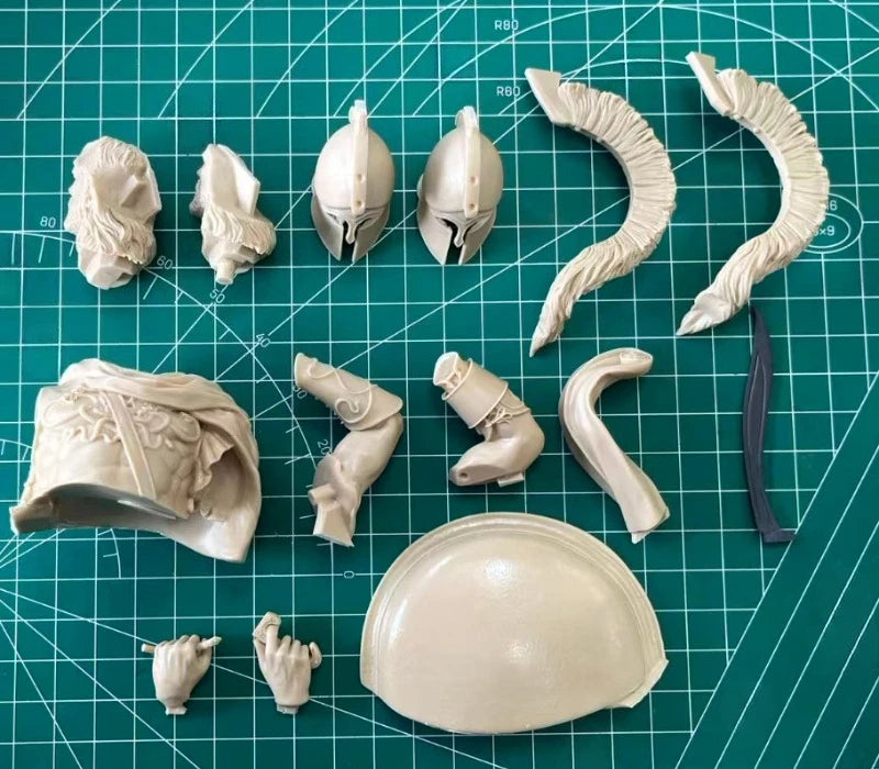 Greek Hoplite Warrior 1/10 Scale Resin Bust Kit - 1/10 resin model view 5