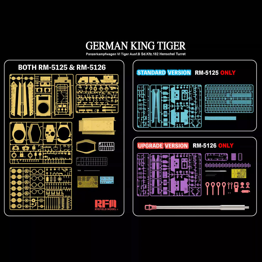 German King Tiger Panzer Tank 1/35 Resin Model Kit - 1/35 resin model view 3