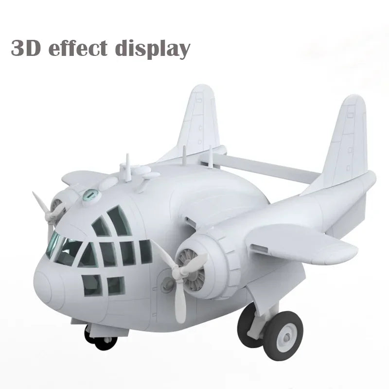 Fairchild C-119 Flying Boxcar Transport Aircraft 1/35 Resin Model Kit - 1/35 resin model view 2