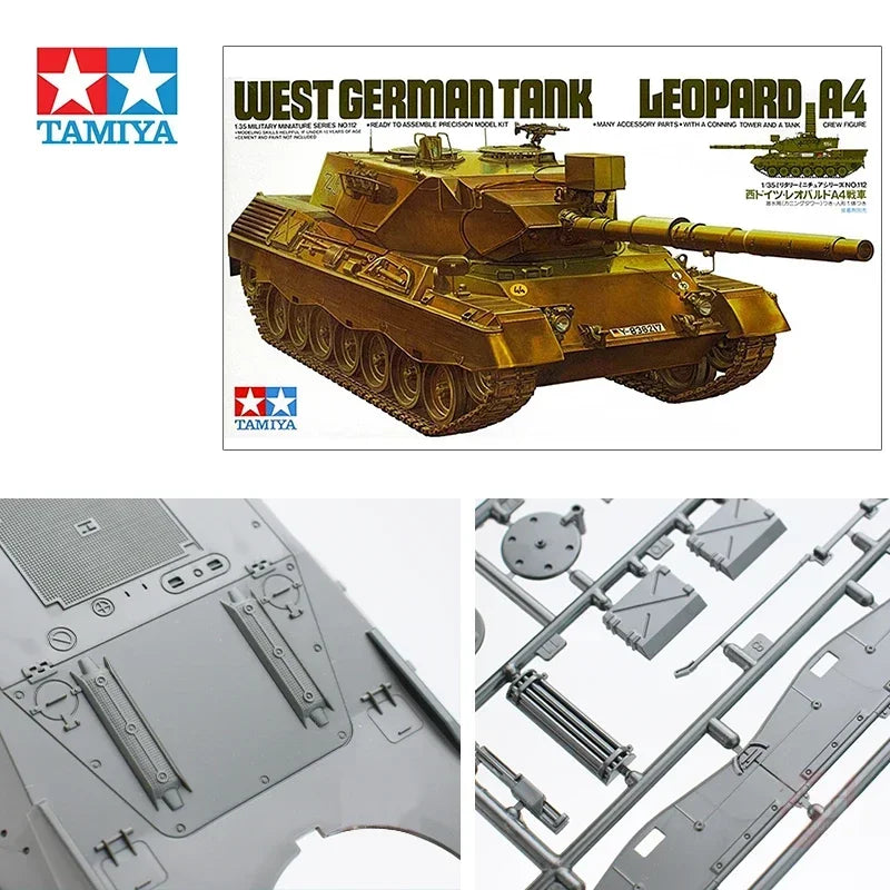 West German Leopard A4 Main Battle Tank 1/35 Scale Resin Model Kit - 1/35 resin model view 3
