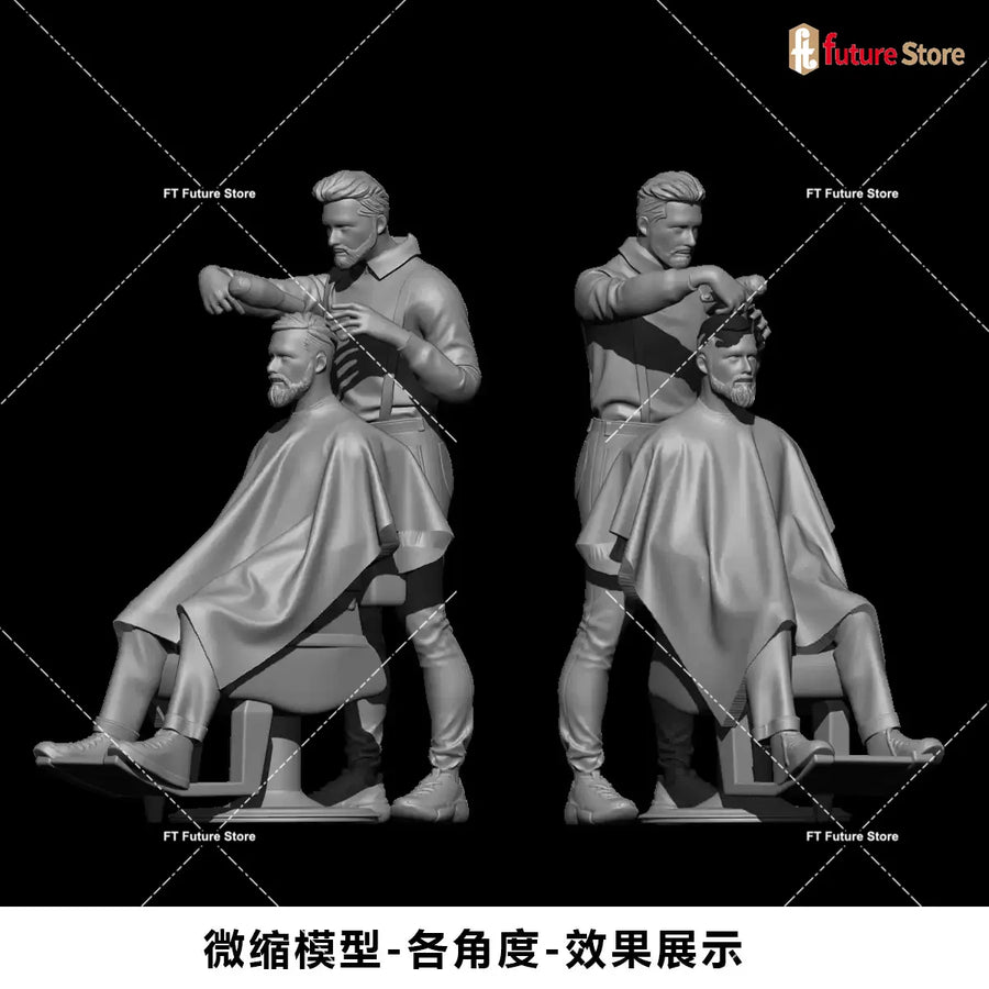Modern Casual Man in Hoodie 1/64 Resin Figure - 1/64 resin model view 3