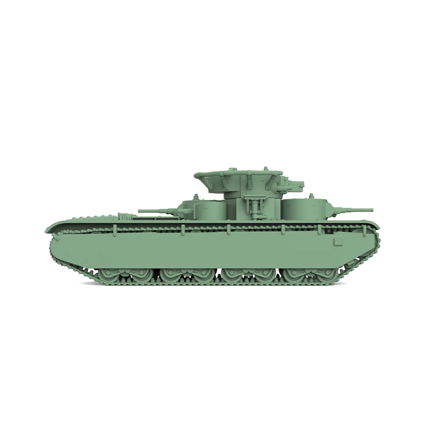 Soviet T-35 Heavy Tank 1/144 Scale Resin Model Kit - 1/144 resin model view 3