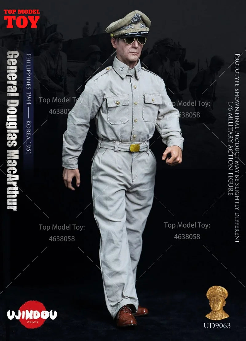 WWII American Officer Philippine Campaign 1/6 Resin Figure - 1/6 resin model view 3