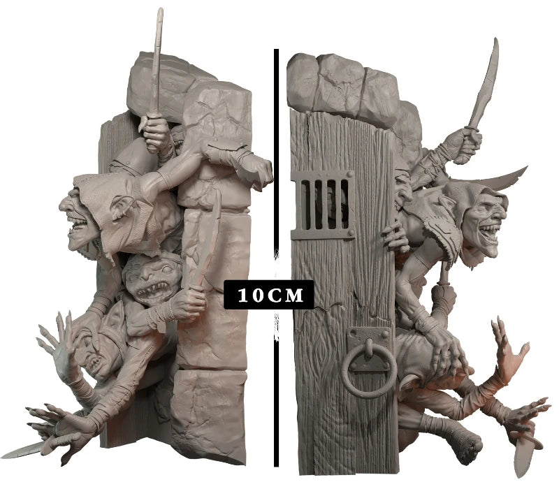 Dungeon Goblins with Tusks 100mm Resin Figure Kit - 100mm resin model view 4