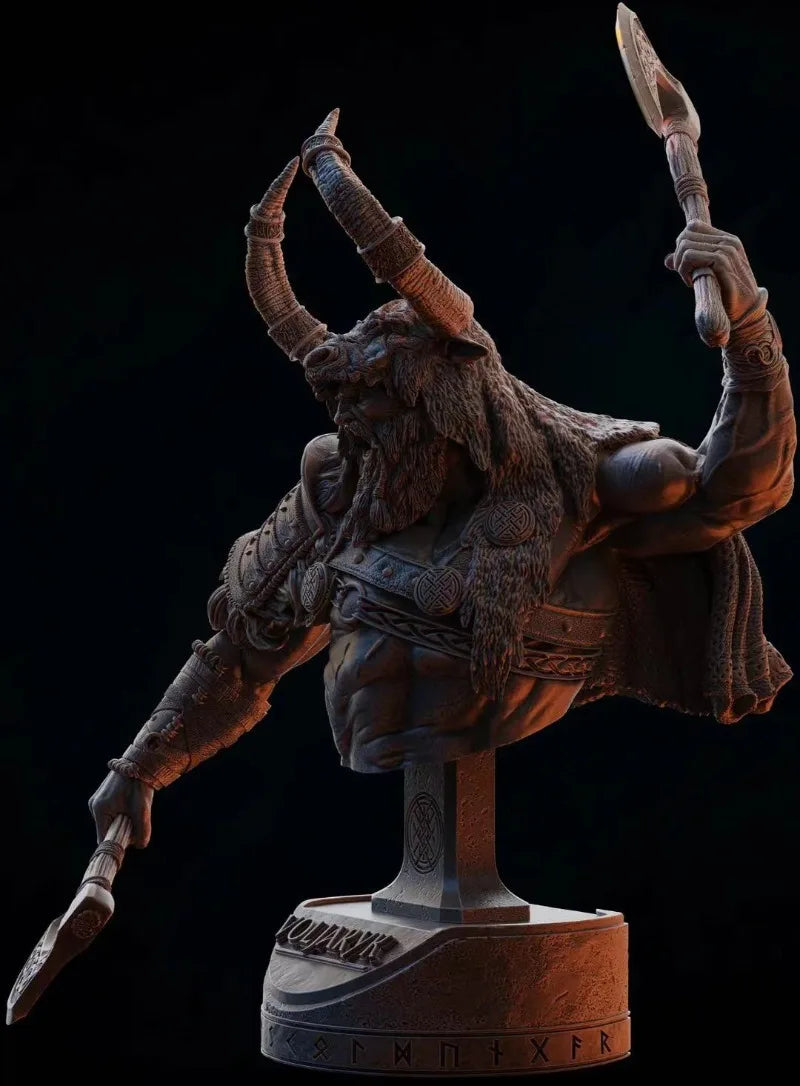 The Ancestors Voljaryk Fantasy Warrior 1/10 Resin Bust - 1/10 resin model view 2