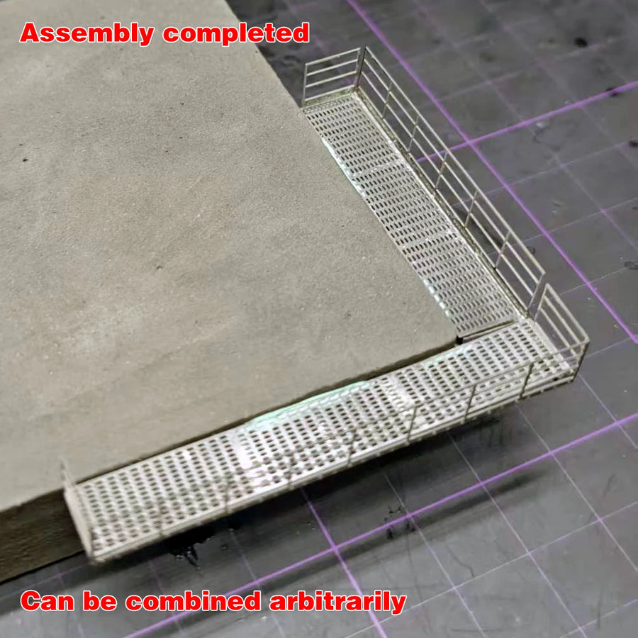 Robot Mech Maintenance Platform Aerial Walkway Scaffold 1/100 Resin Kit - 1/100 resin model view 4