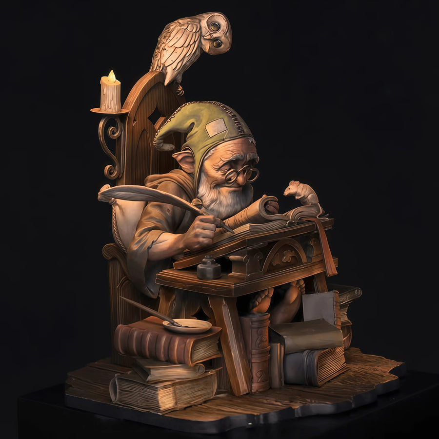 Wise Storyteller Scholar 75mm Resin Figure Diorama Kit - 75mm resin model view 2