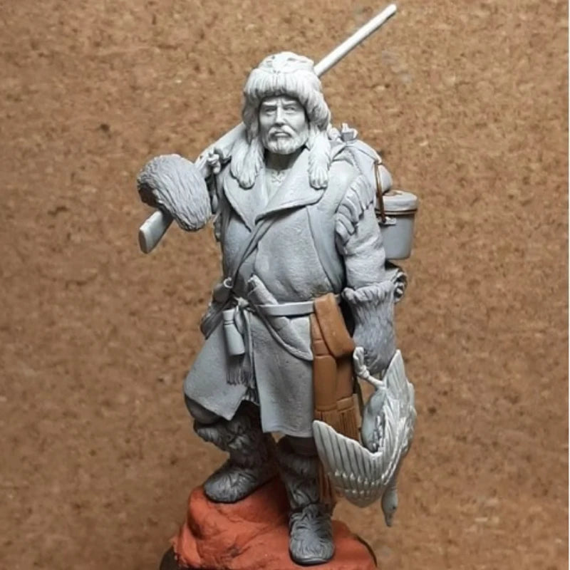 Mountain Man with Rifle 1/24 Resin Figure Kit - 1/24 resin model view 2
