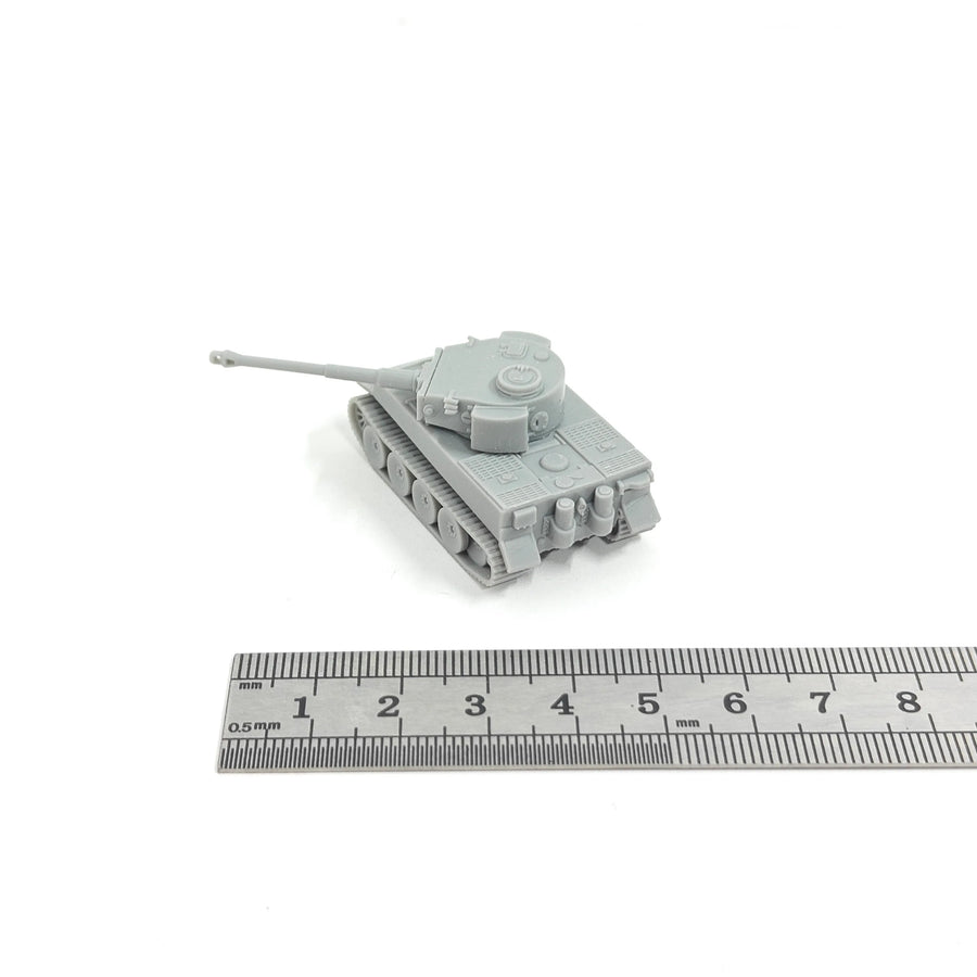 WWII German Tiger I Tank 1/144 Scale Resin Model Kit - 1/144 resin model view 4