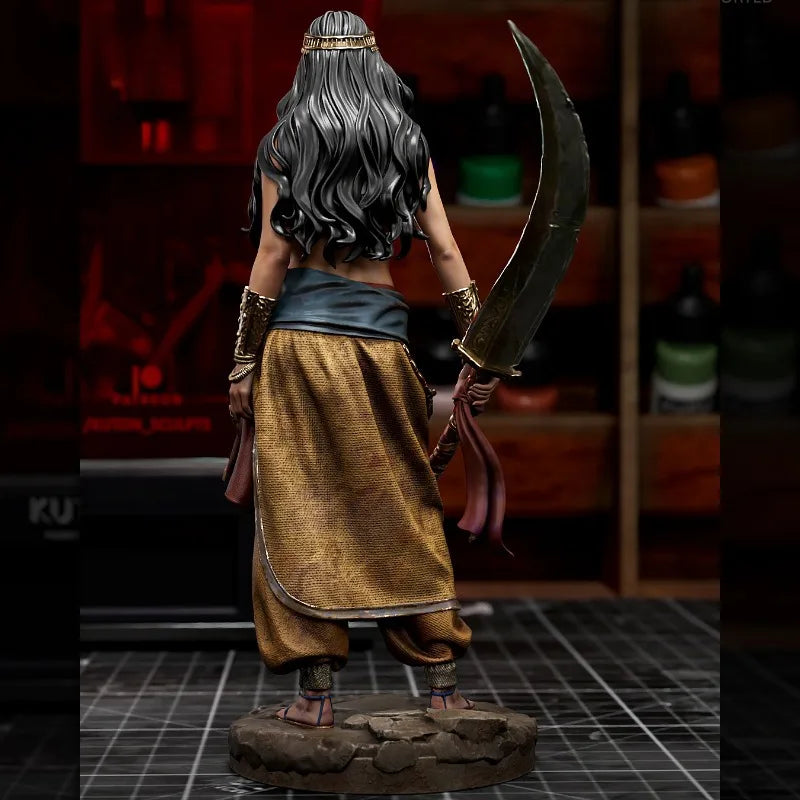 Zahiri Fantasy Middle Eastern Warrior Woman 1/24 Resin Figure - 1/24 resin model view 4