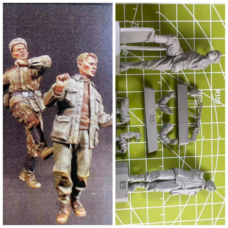 WWII Combat Prisoner 2-Figure Set 1/35 Resin Model Kit - 1/35 resin model view 3