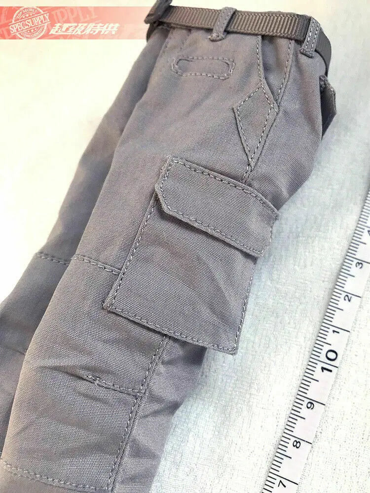 1/6 Scale Modern Tactical Soldier Gray Cargo Pants Resin Figure Kit - 1/6 resin model view 6