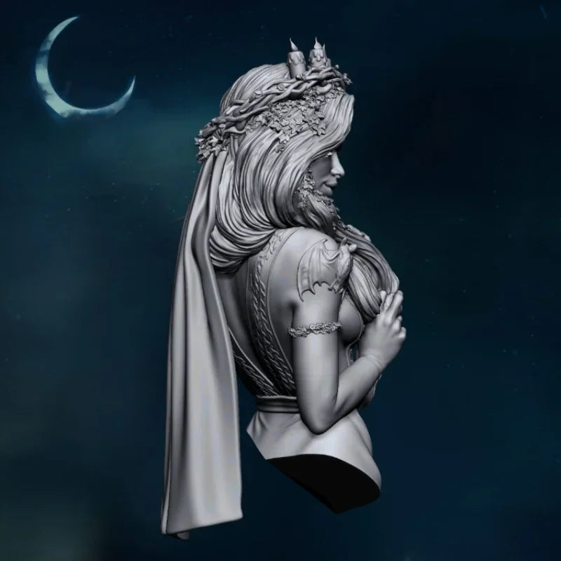 Night Queen Nocnica 1/10 Scale Resin Bust Figure - 1/10 resin model view 2