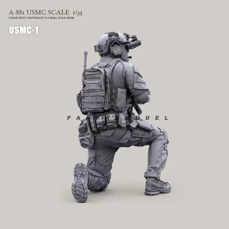 Modern USMC Tactical Operator 1/35 Resin Figure Kit - 1/35 resin model view 2