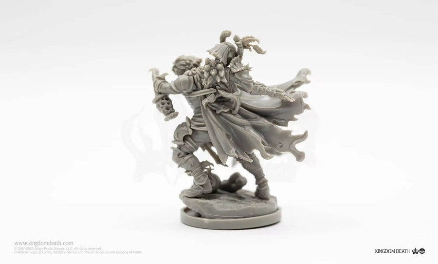 Fantasy Dark Warrior Single Figure with Soul-Trapped Armor 75mm Resin Kit - resin model view 2