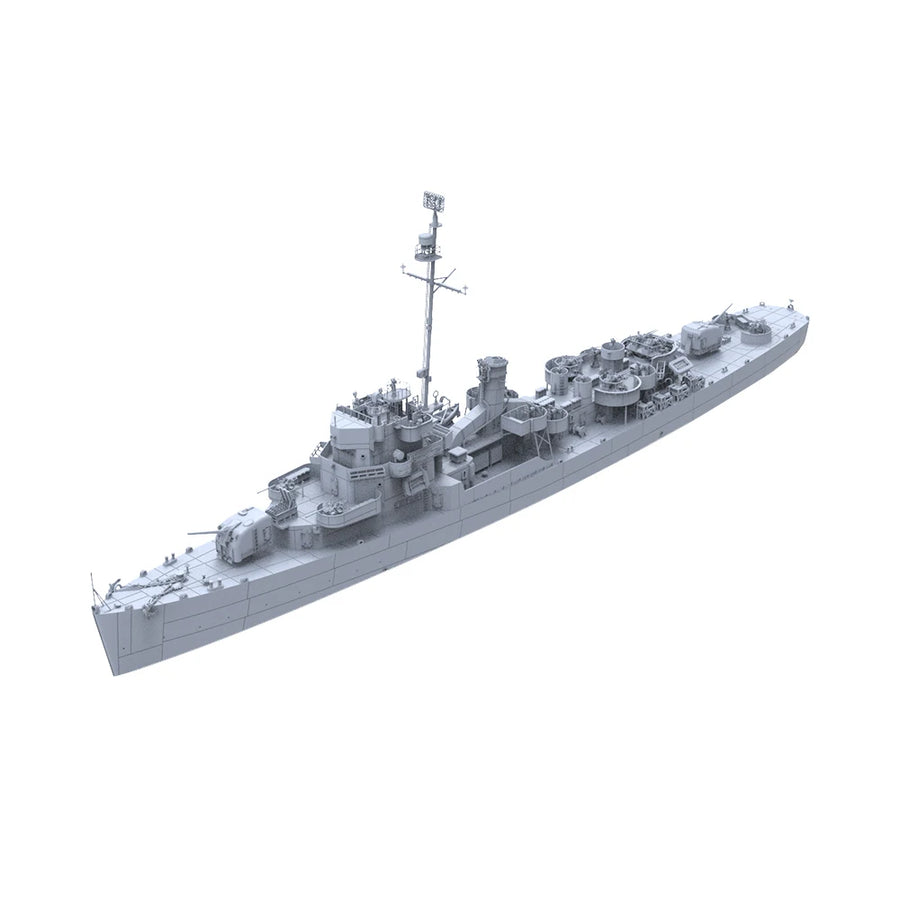 USS Buckley Class Frigate DE-217 1/144 Resin Model Kit - 1/144 resin model view 3