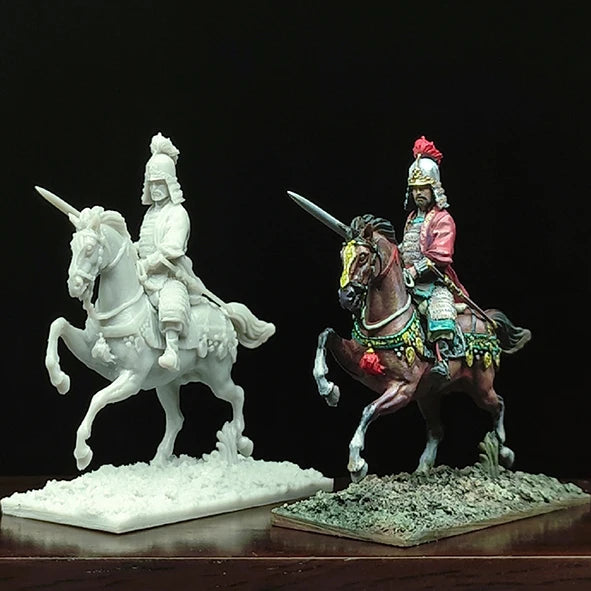 Song Dynasty General on Horseback 1/72 Resin Figure Kit - 1/72 resin model view 5