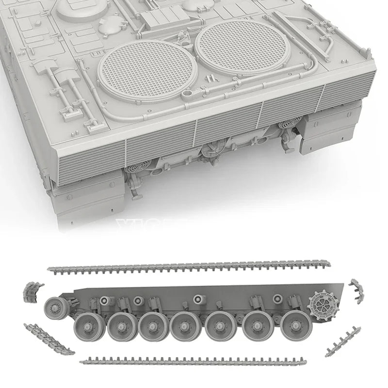 German Leopard 2A4 Main Battle Tank 1/72 Scale Resin Model Kit - 1/72 resin model view 4