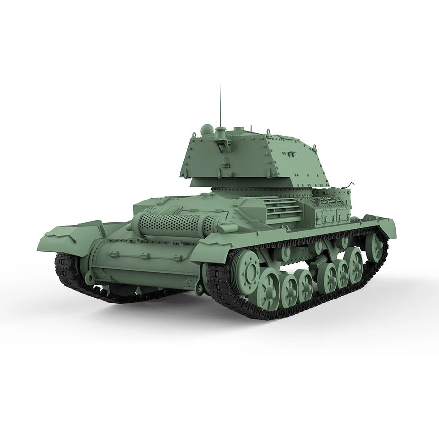 British A9 Cruiser Tank MkI 1/56 Resin Model Kit - 1/56 resin model view 2