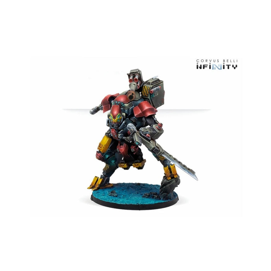 Sci-Fi Mecha Bipedal Combat Battlesuit with Ranged and Melee Weapons 28mm Resin Model Kit - resin model view 3