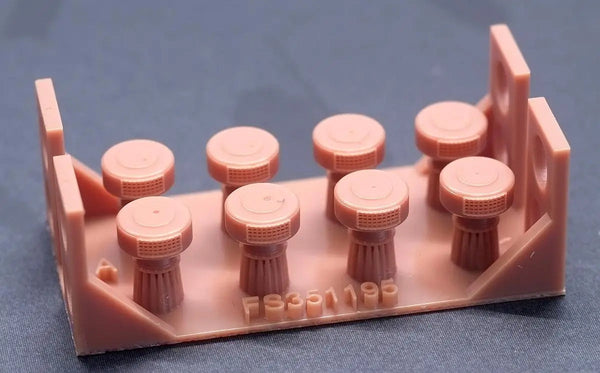WWII IJN Mushroom Ventilation Fittings 1/350 Resin Accessory Kit