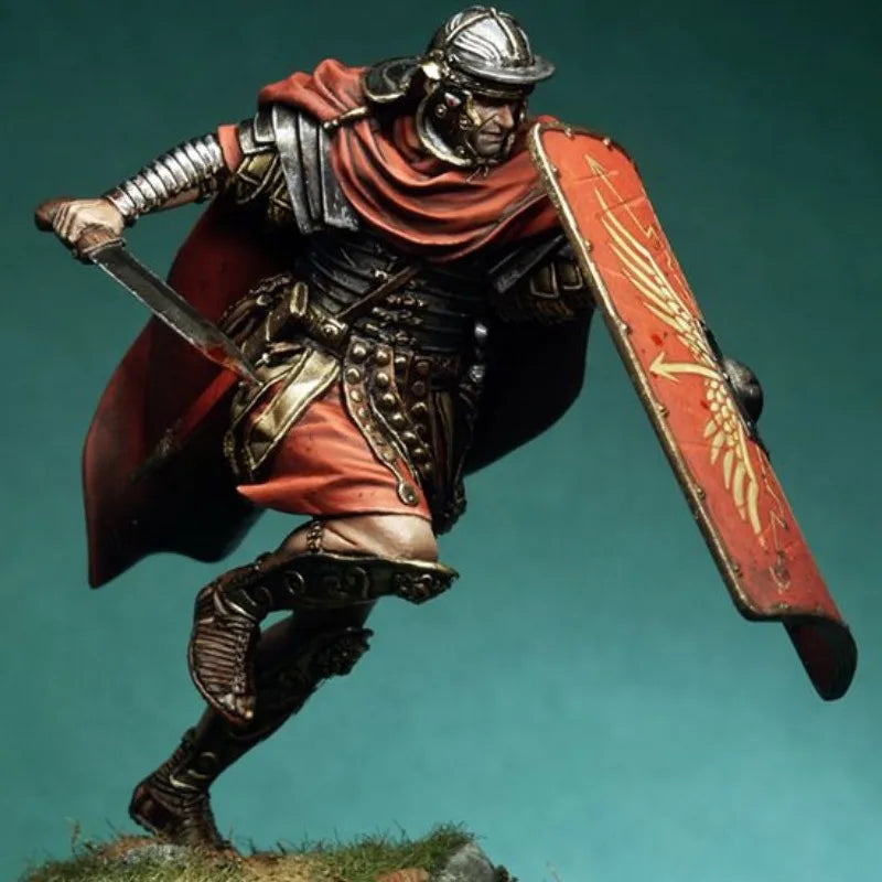 Roman Legionary Centurion with Shield 75mm Resin Figure - 75mm resin model view 3