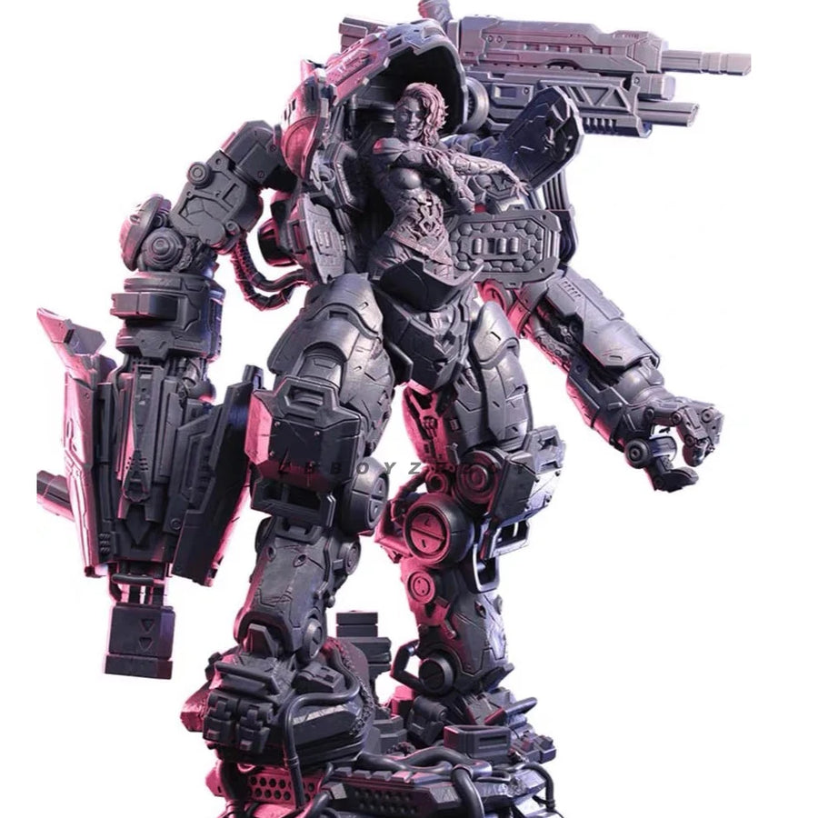 Heavy Combat Trooper with Cannon - 75mm Resin Figure Kit - 75mm resin model view 6
