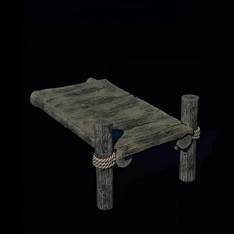 Wooden Dock Landing Ladder Diorama Accessory 1/72 Resin Kit - 1/72 resin model view 2