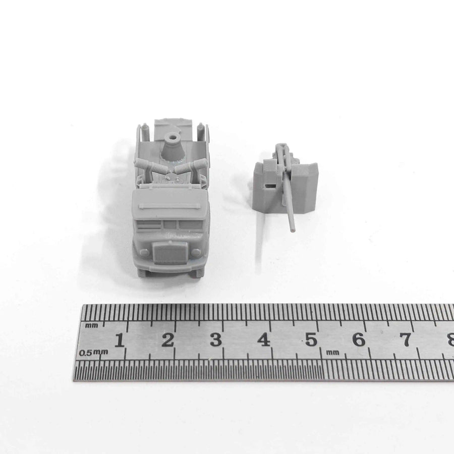 WWII Italian Breda Self-Propelled Gun 1/144 Resin Model Kit - 1/144 resin model view 5