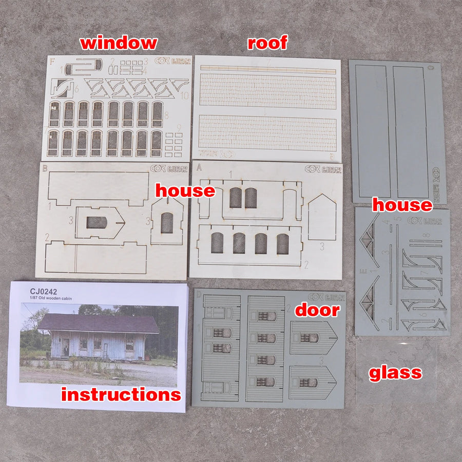 Victorian Railway Station Platform Building 1/87 Resin Model Kit - 1/87 resin model view 7
