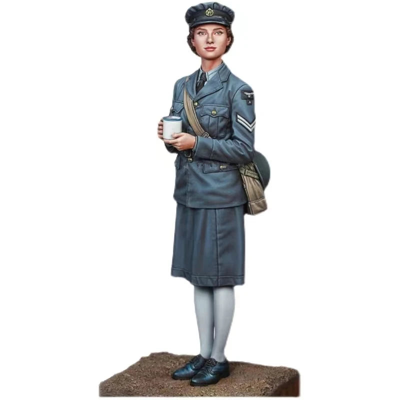 RAF Female Service Member 1:32 Resin Figure Kit - 1/32 resin model view 2