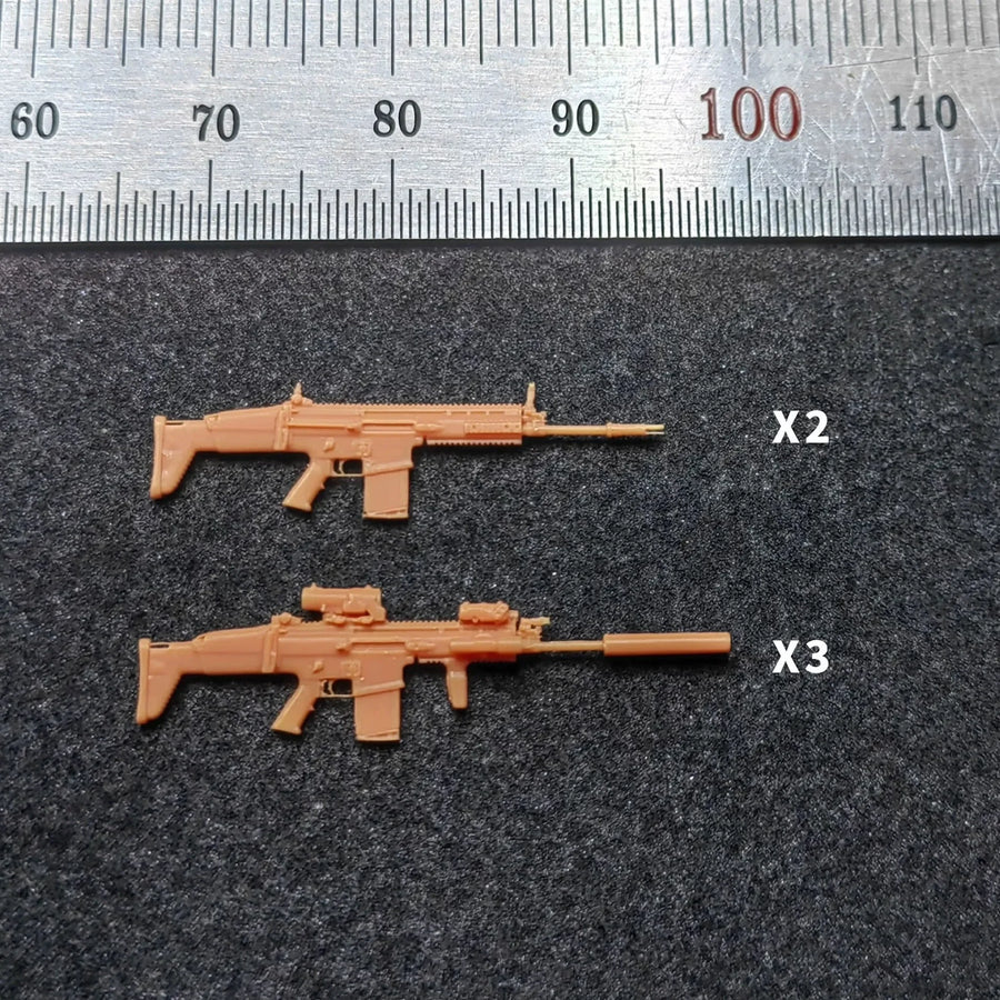 Modern Assault Rifles with Grenades Set 1/35 Resin Accessory - resin model view 2