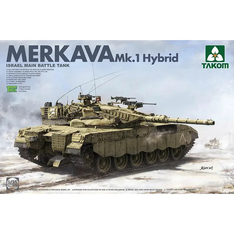 Merkava Mk.1/Mk.2D Main Battle Tank 1/35 Resin Model Kit - 1/35 resin model view 3