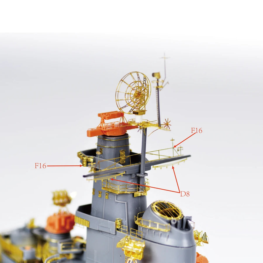 WWII US Navy Battleship Missouri 1/350 Resin Model Kit - 1/350 resin model view 4