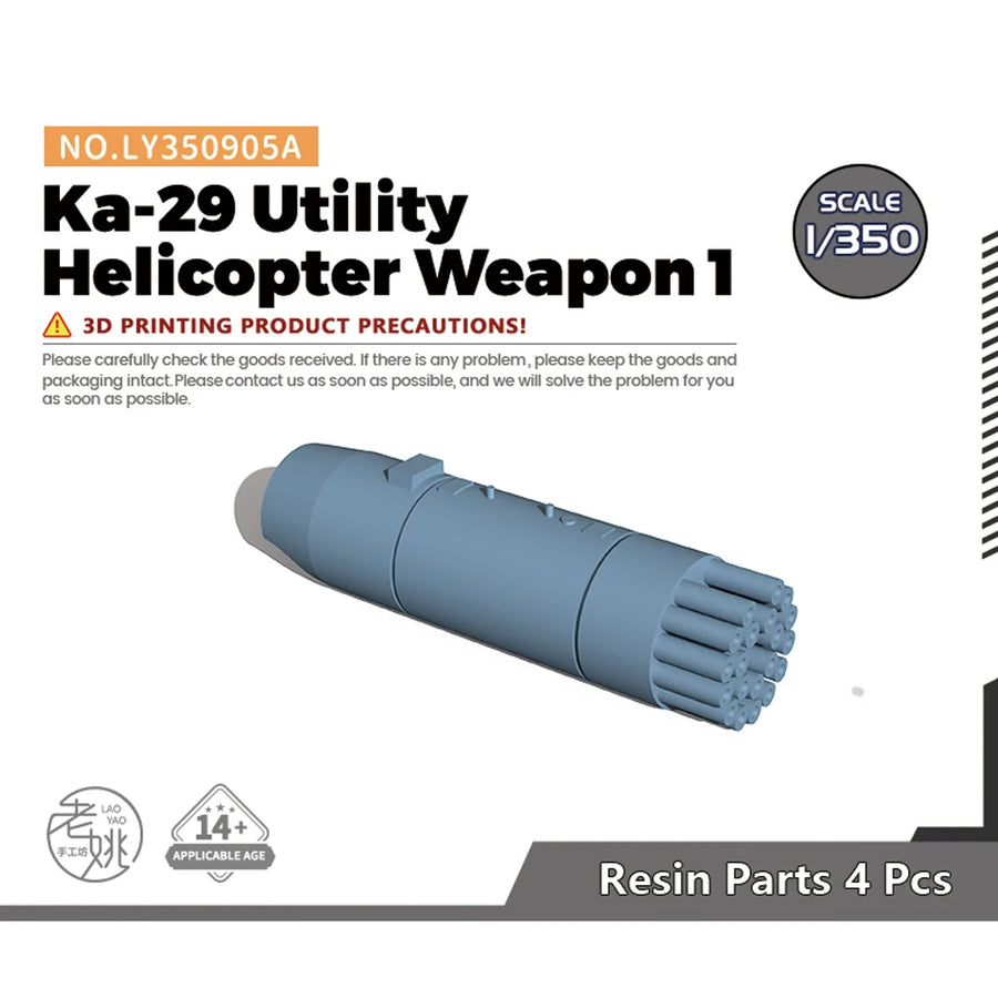 Soviet Ka-29 Rocket Pod Weapons System 1/35 Resin Kit - resin model view 2