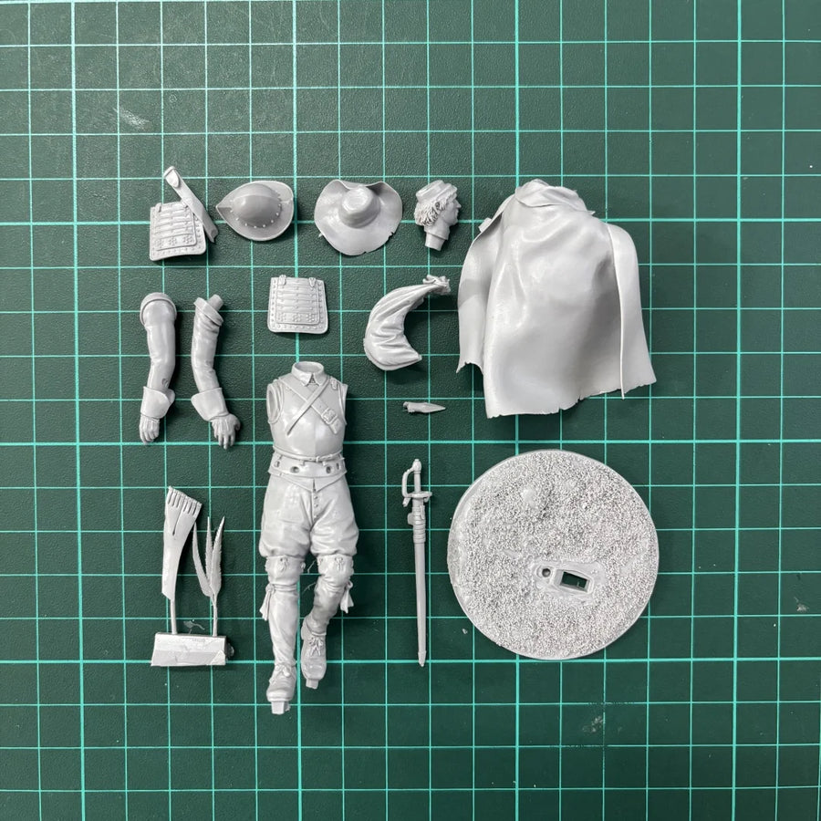 17th Century European Spearman with Pike 75mm Resin Figure - 75mm resin model view 6