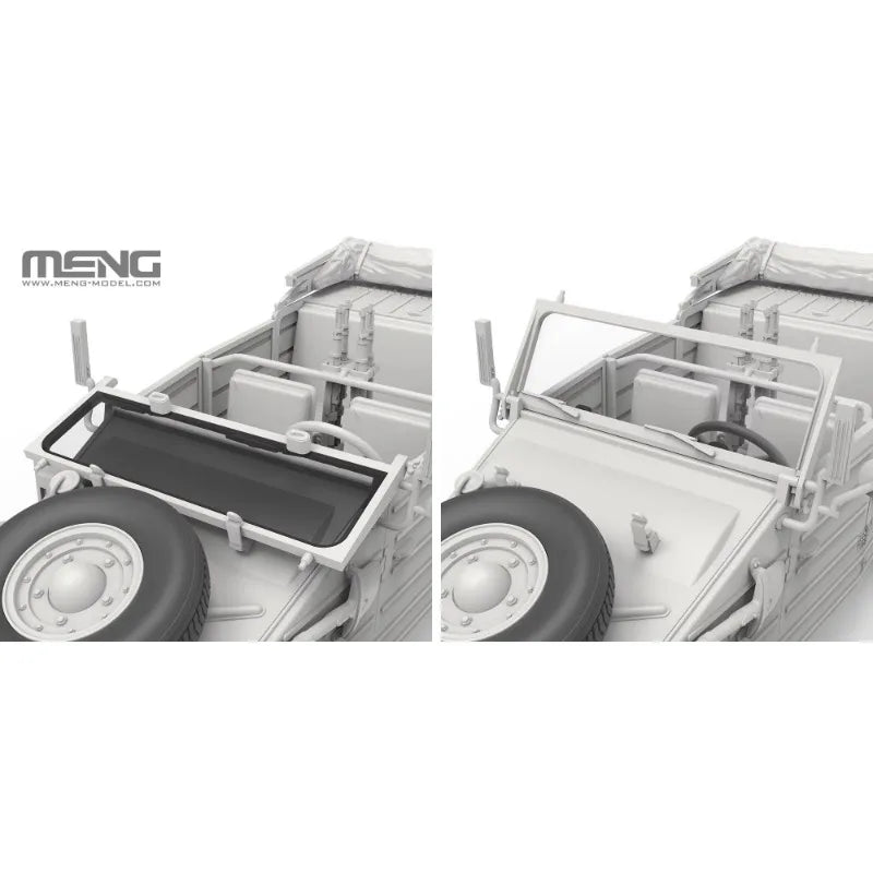German Kübelwagen Type 82 North Africa 1/35 Resin Model Kit - 1/35 resin model view 6