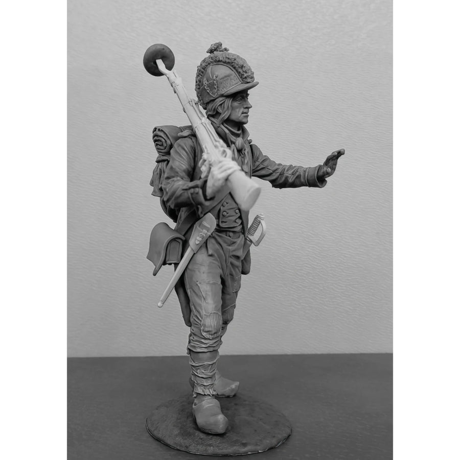 Napoleonic French Infantry Soldier with Musket 54mm Resin Figure - 54mm resin model view 4