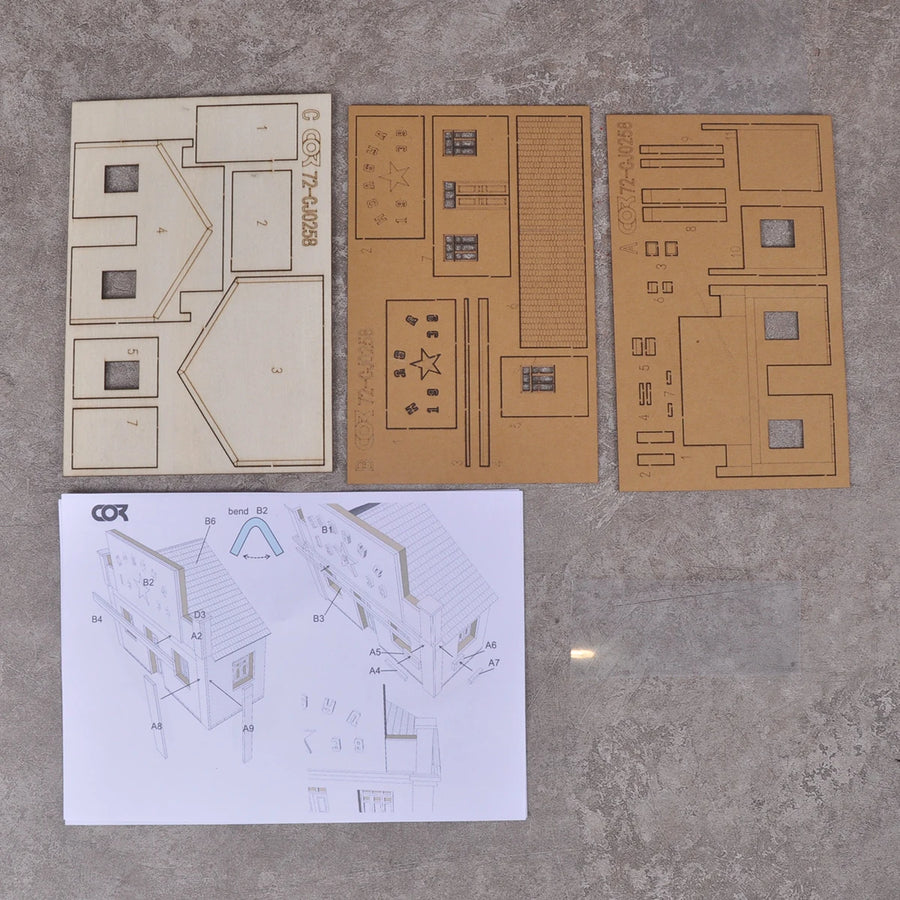 Eastern European Shop Building 1/72 Resin Terrain Diorama Kit - 1/72 resin model view 6