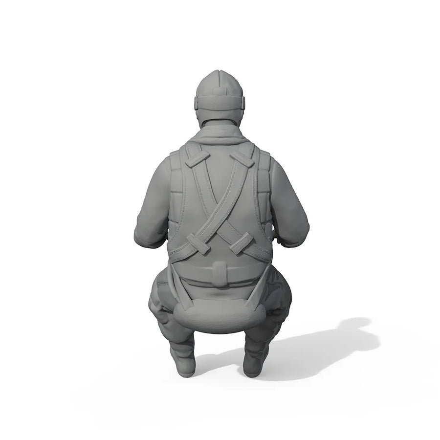 WWII Japanese Fighter Pilot Seated 1/32 Resin Figure - 1/32 resin model view 2