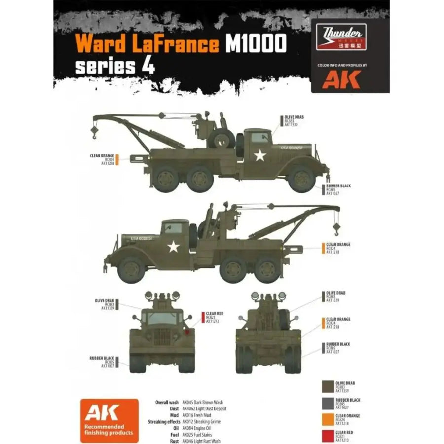 US M1000 Heavy Wrecker Ward LaFrance 1/35 Resin Model Kit - 1/35 resin model view 4